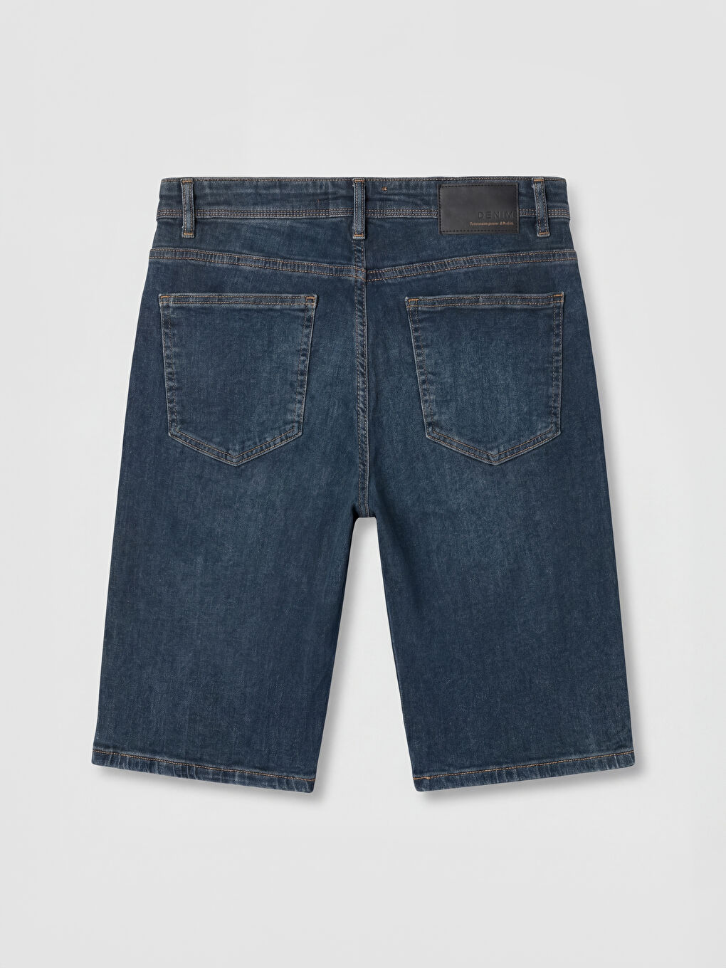 Yeşil Regular Fit Erkek Jean Şort-1