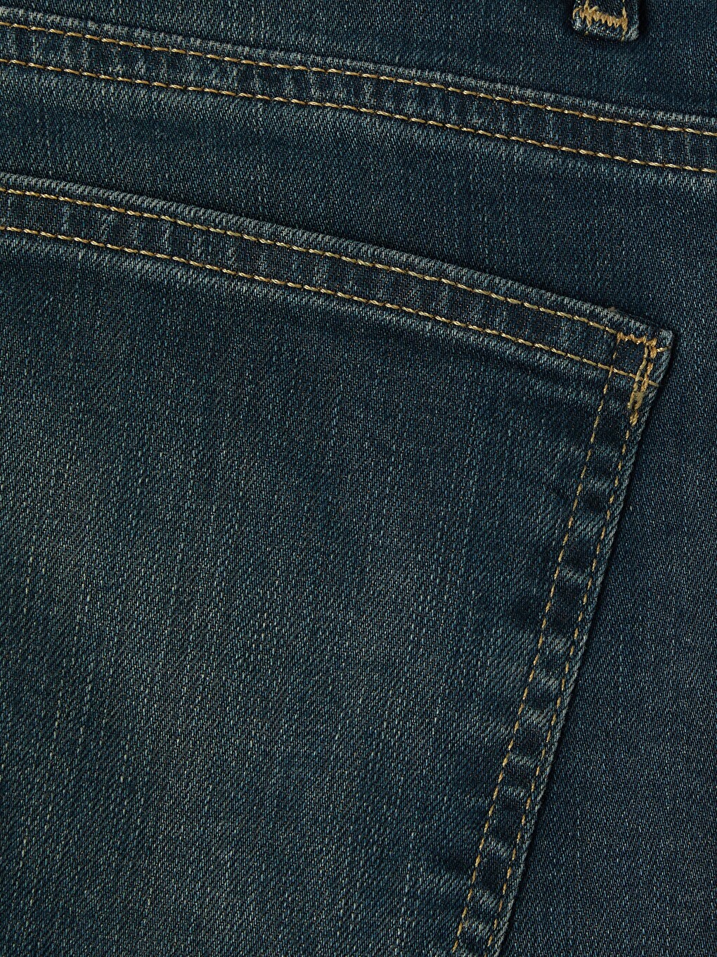 Yeşil Regular Fit Erkek Jean Şort-5