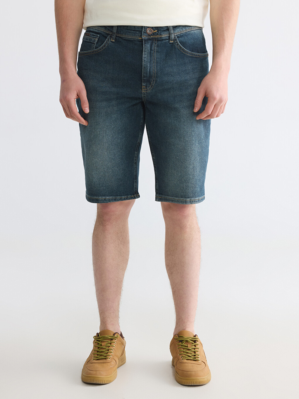 Slim Fit Men's Jean Shorts-1