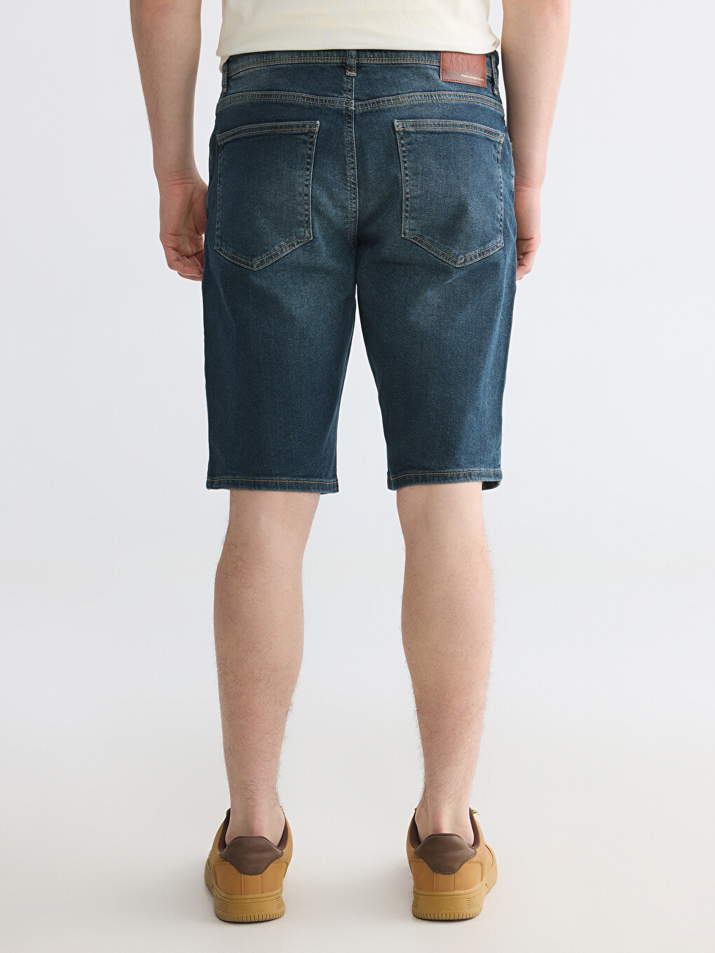 Slim Fit Men's Jean Shorts-3