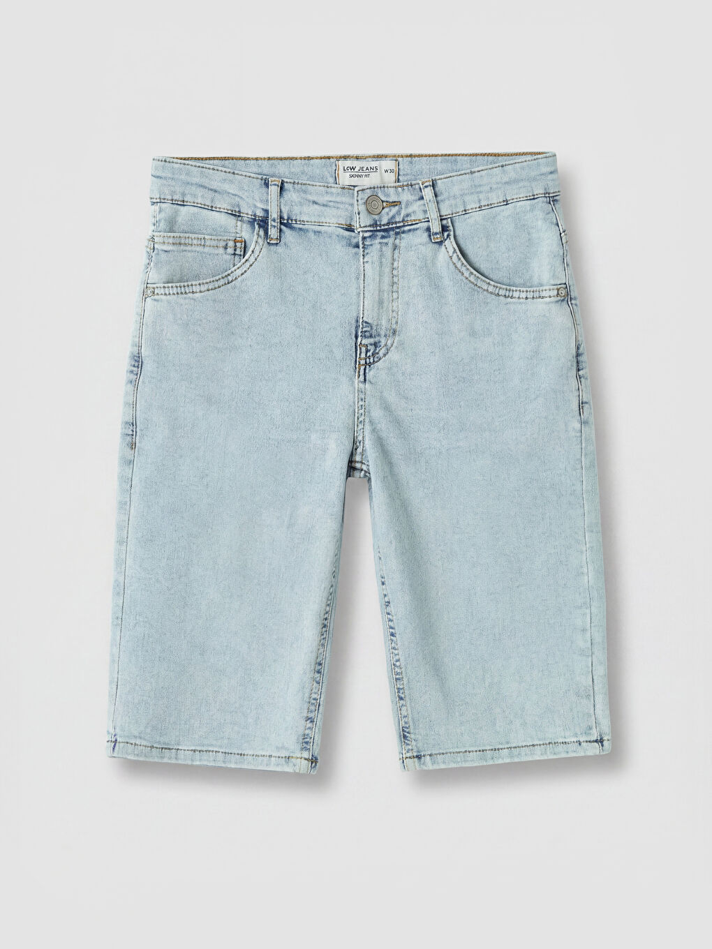 İndigo Regular Fit Erkek Jean Şort
