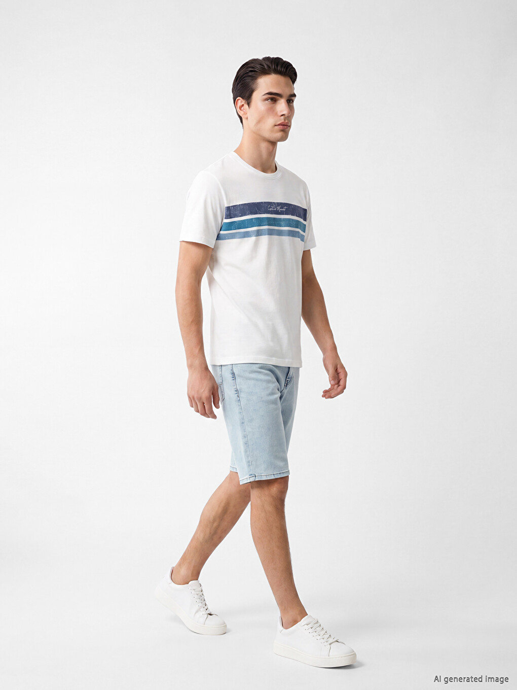 Regular Fit Men's Denim Shorts-1