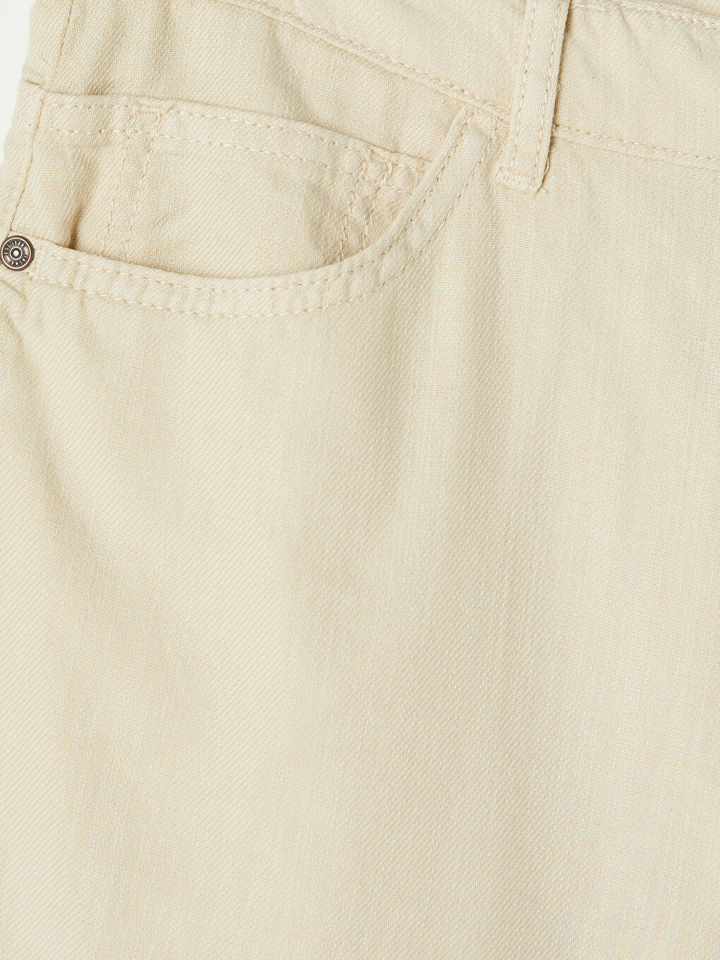 Bej Regular Fit Erkek Jean Şort-1