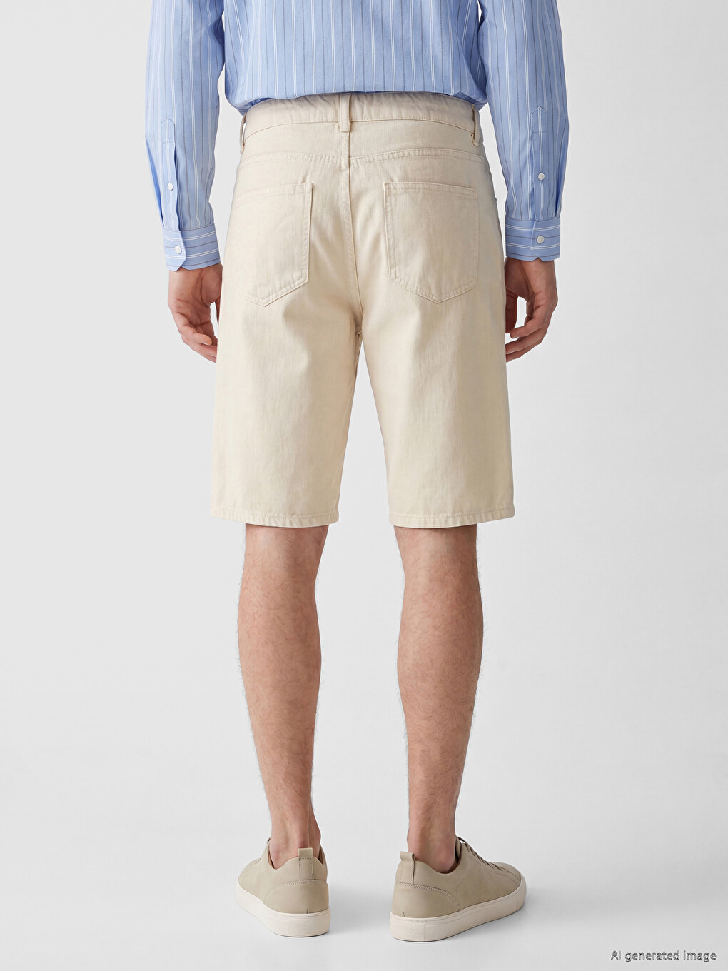 Regular Fit Men's Jean Shorts-3