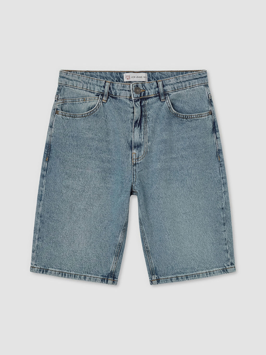 İndigo Standart Kalıp Erkek Jean Şort