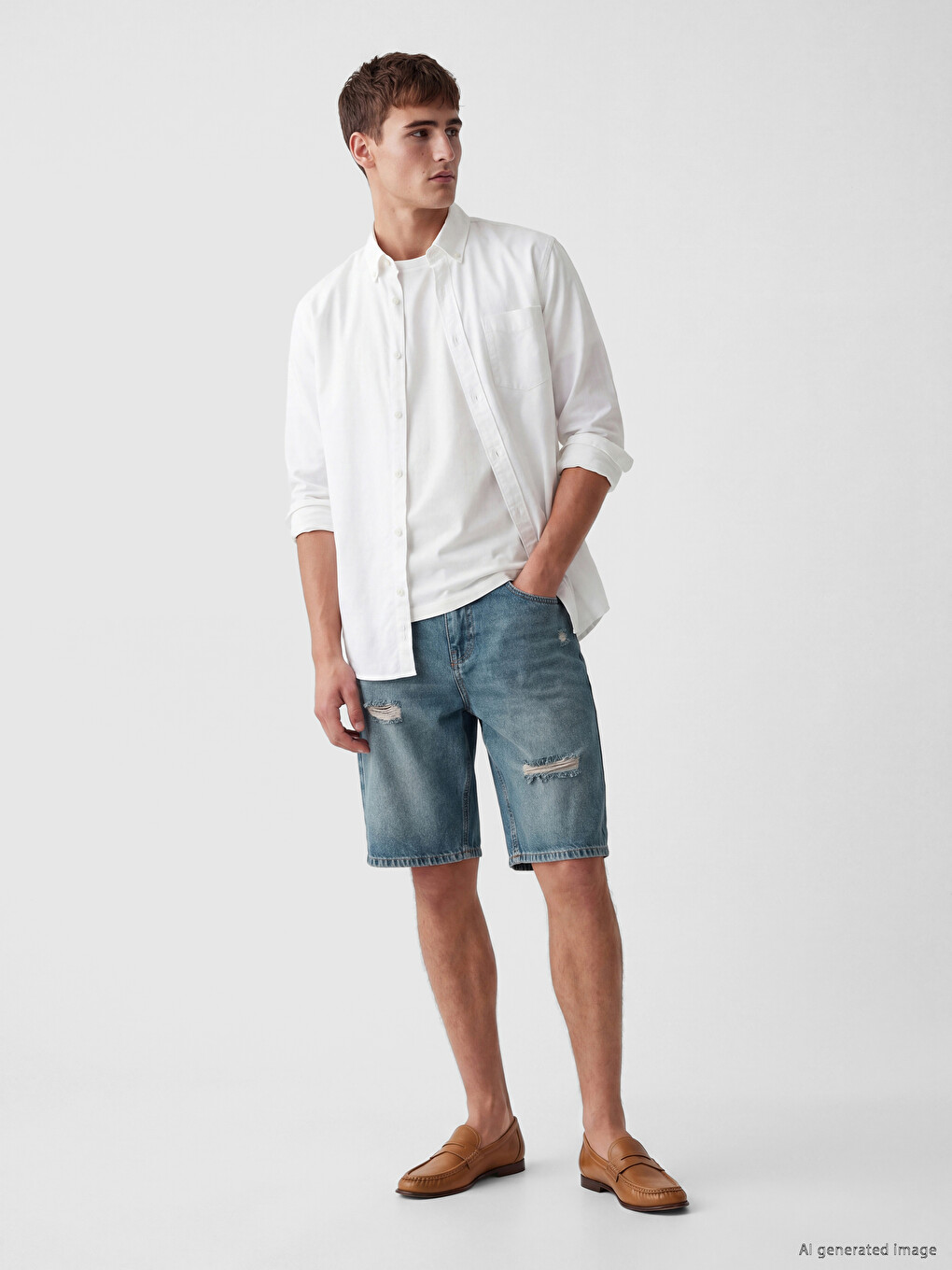 Regular Fit muški teksas šorts