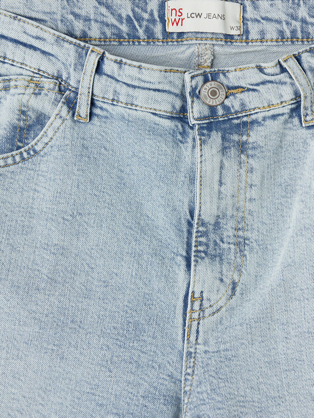 İndigo Regular Fit Erkek Jean Şort-2