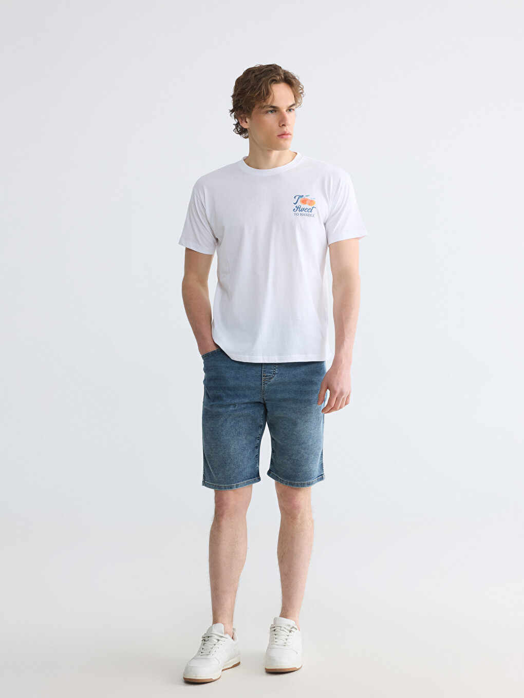 Regular Fit Men's Denim Shorts