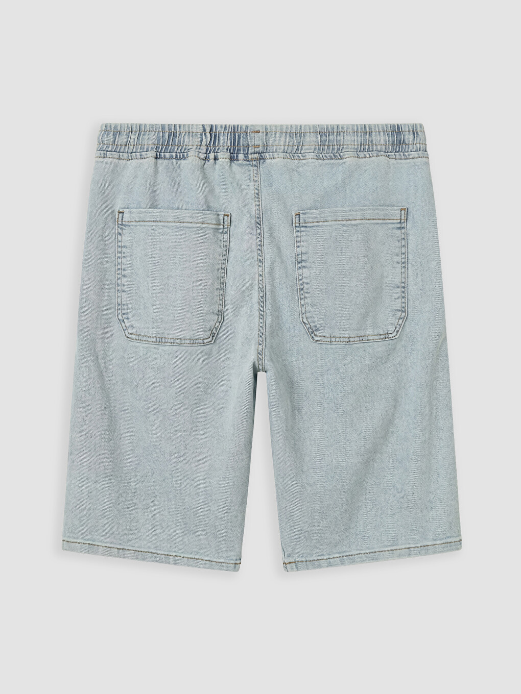 İndigo Regular Fit Erkek Jean Şort-2
