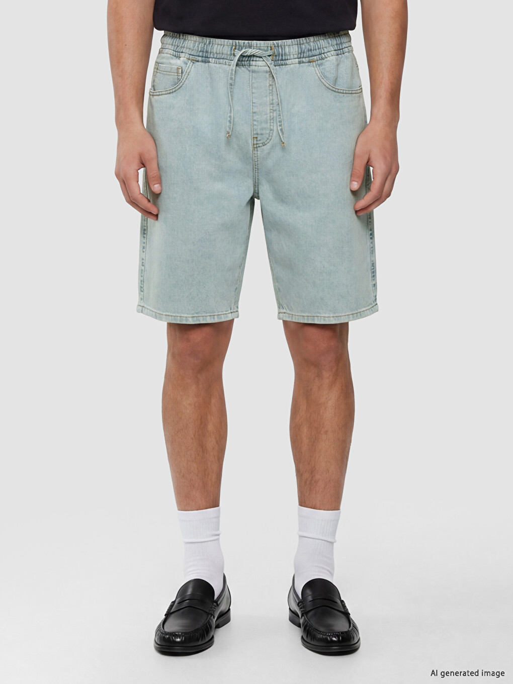 Regular Fit muški teksas šorts-1
