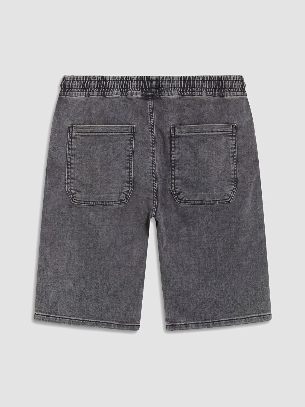Antrasit Regular Fit Erkek Jean Şort-2