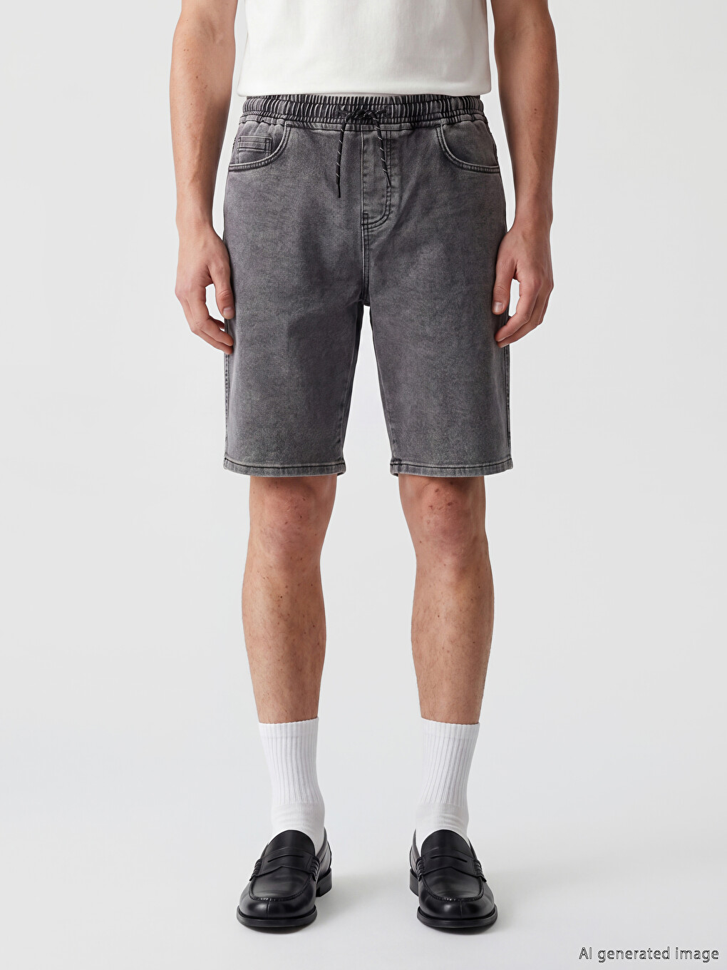 Regular Fit muški teksas šorts-1