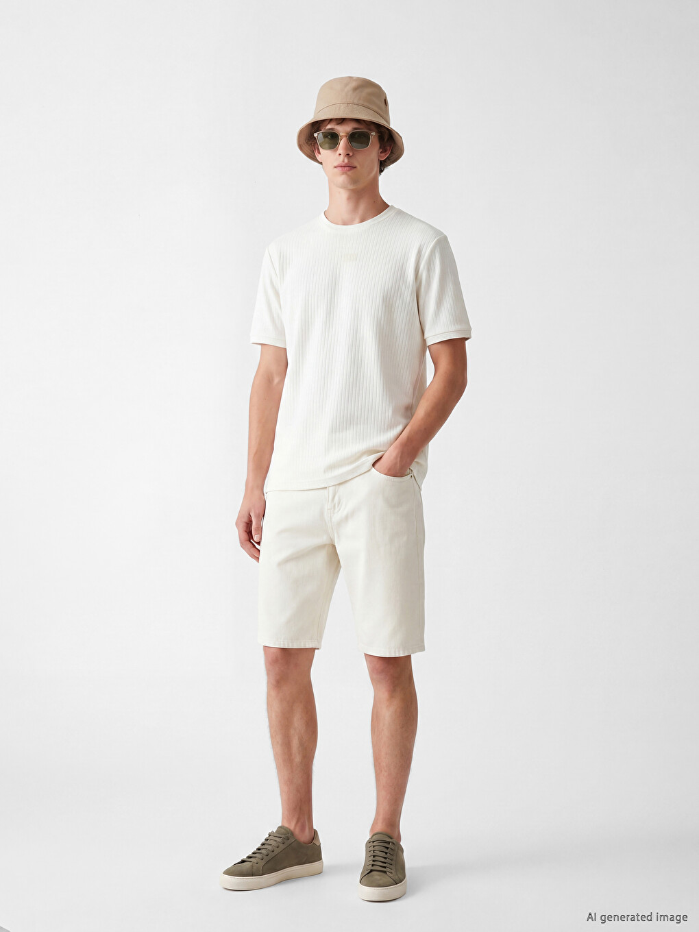Slim Fit Men's Jean Shorts