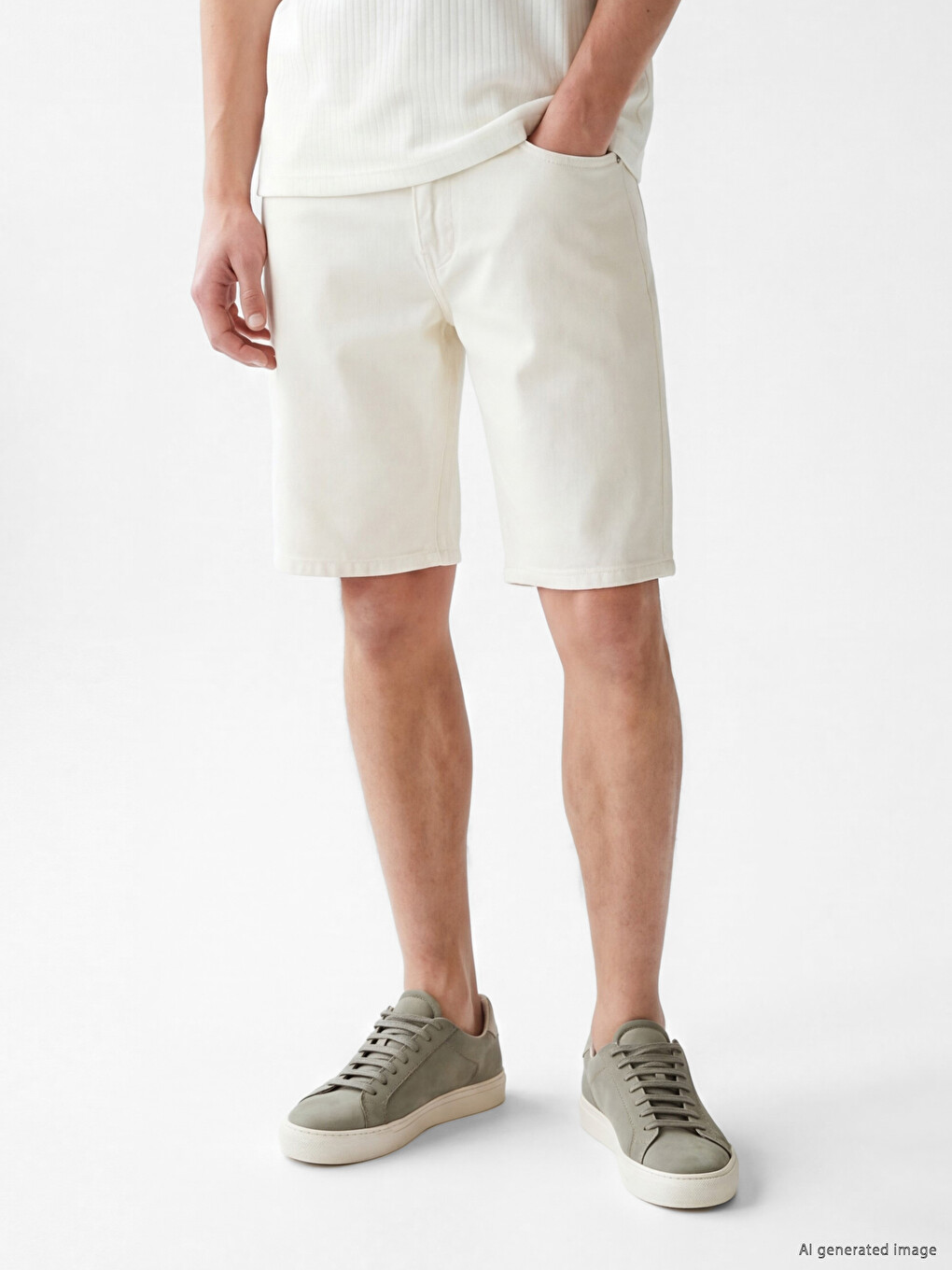Slim Fit Men's Jean Shorts-1