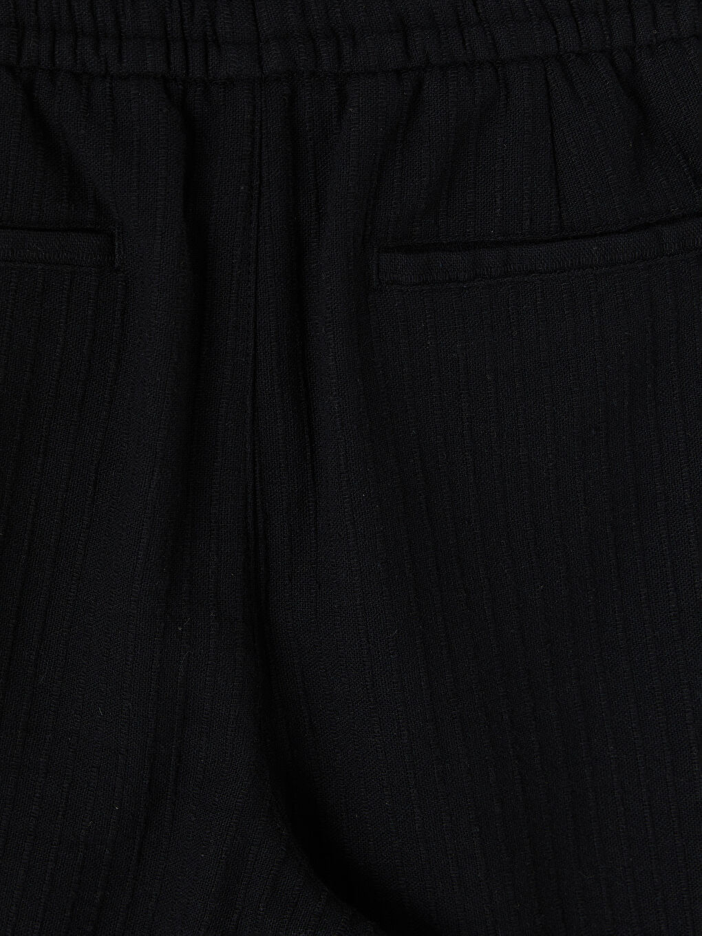 Siyah Regular Fit Dokulu Erkek Pantolon-3