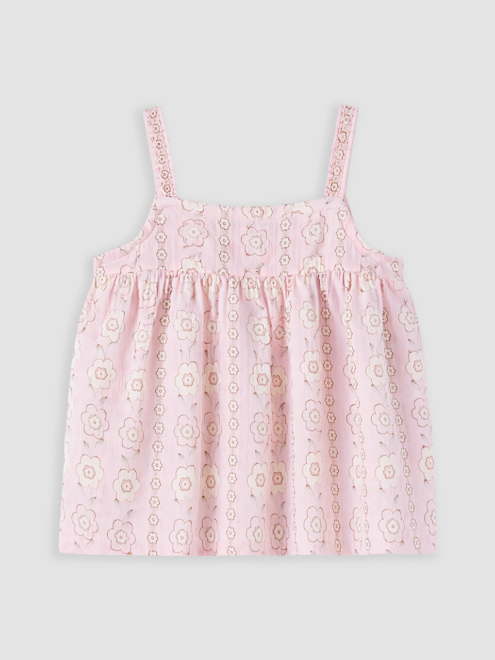 Pembe Çiçekli Kız Bebek Takım-3