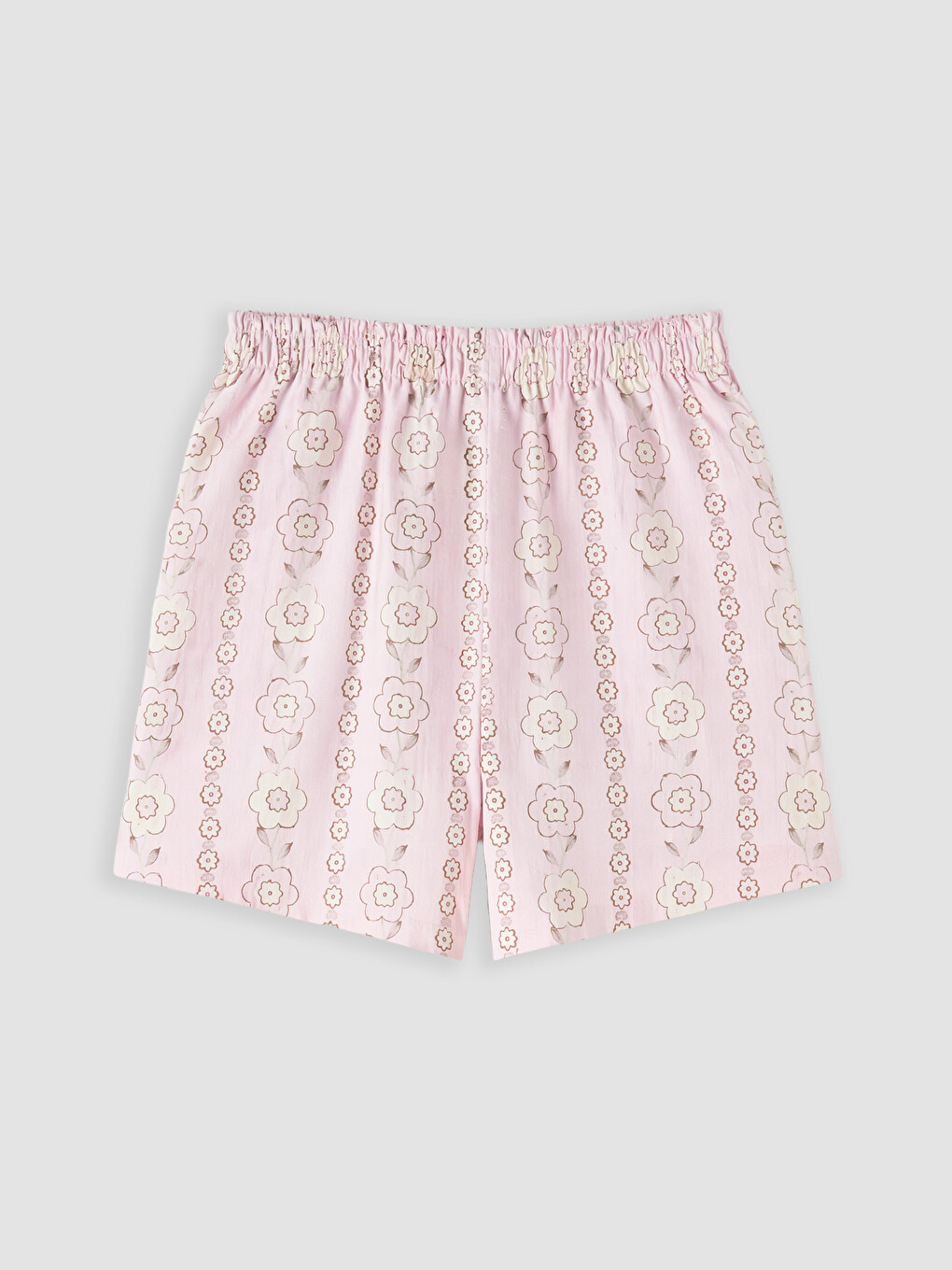 Pembe Çiçekli Kız Bebek Takım-4