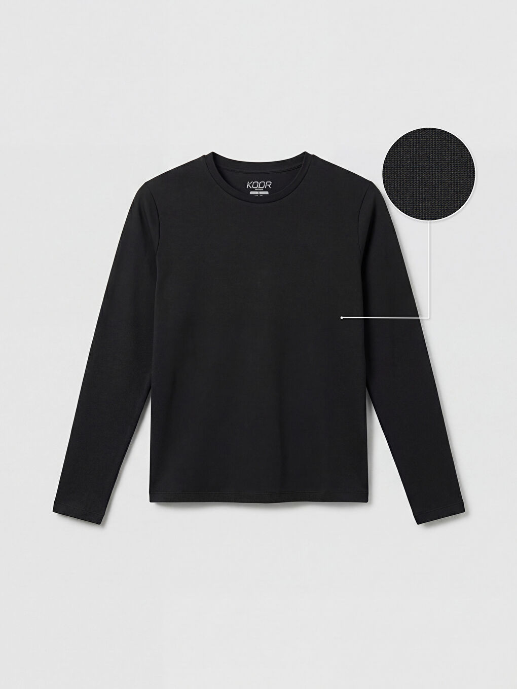 Siyah Bisiklet Yaka Kadın Spor Tişört