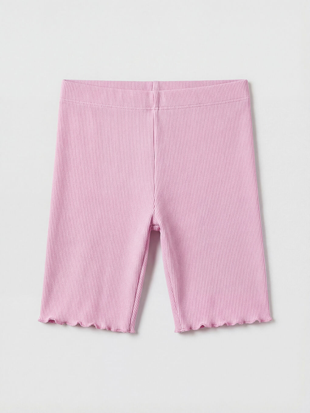 Lila Fitilli Kız Çocuk Kısa Tayt