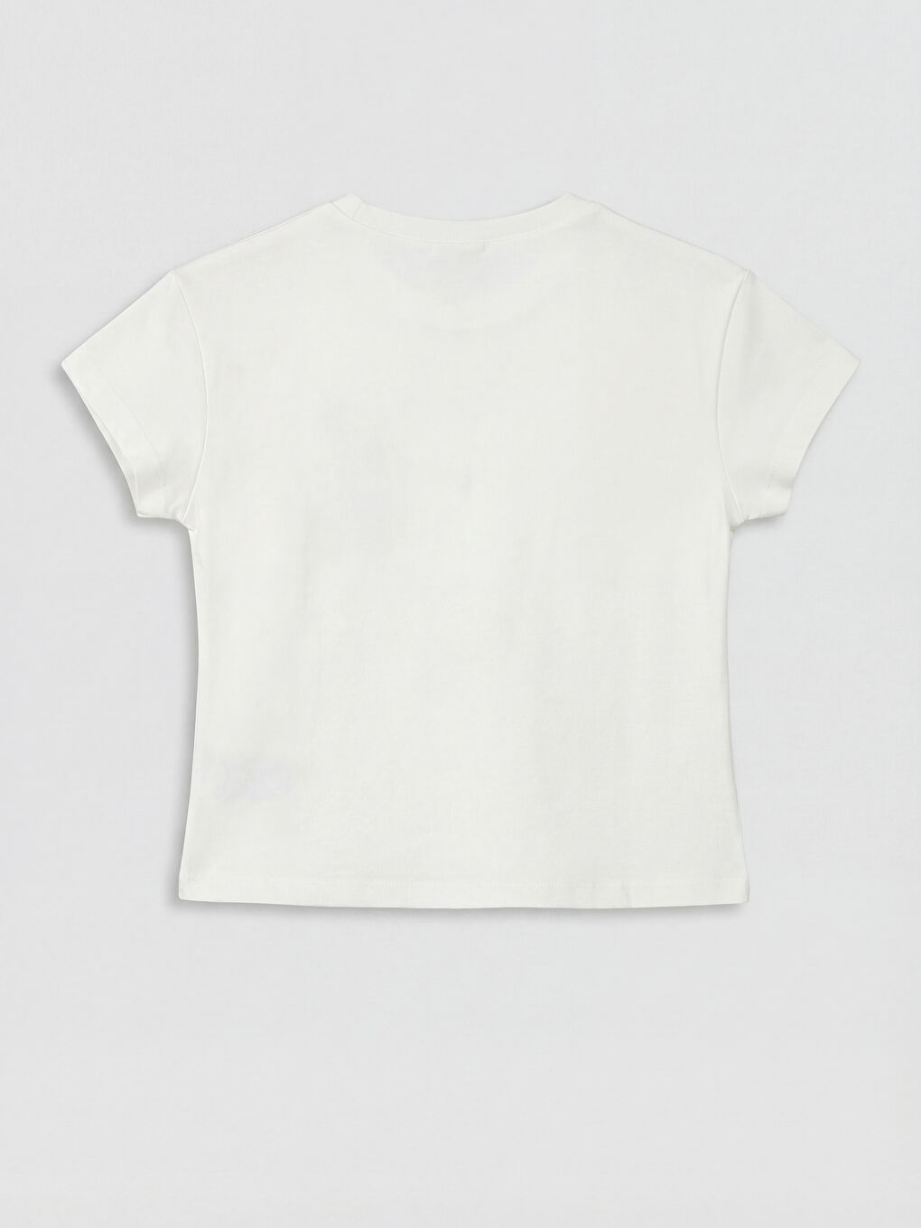 Ekru Baskılı Kız Çocuk Bluz ve Tayt-2