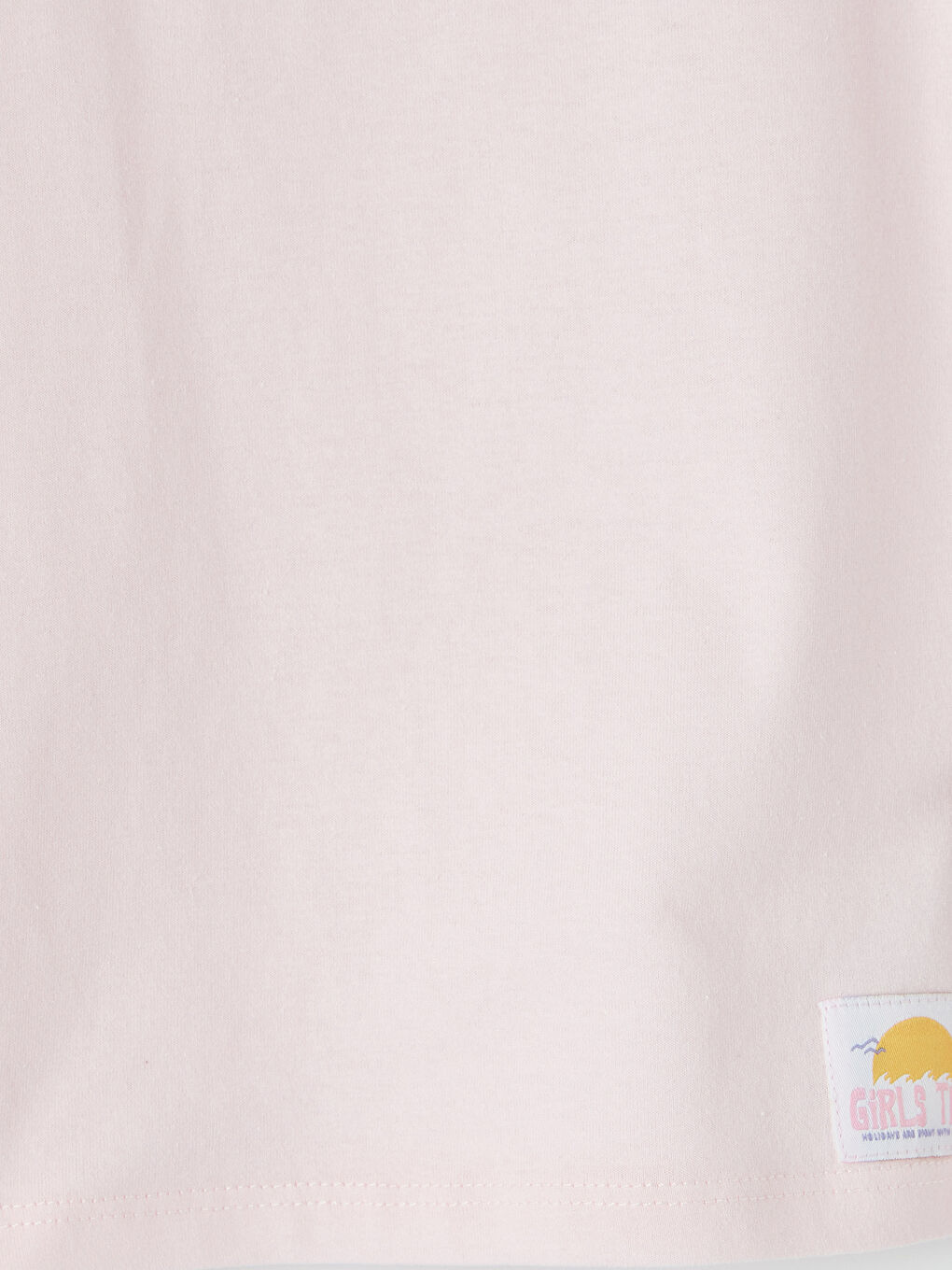 Pembe Bisiklet Yaka Kısa Kollu Kız Çocuk Tişört-2