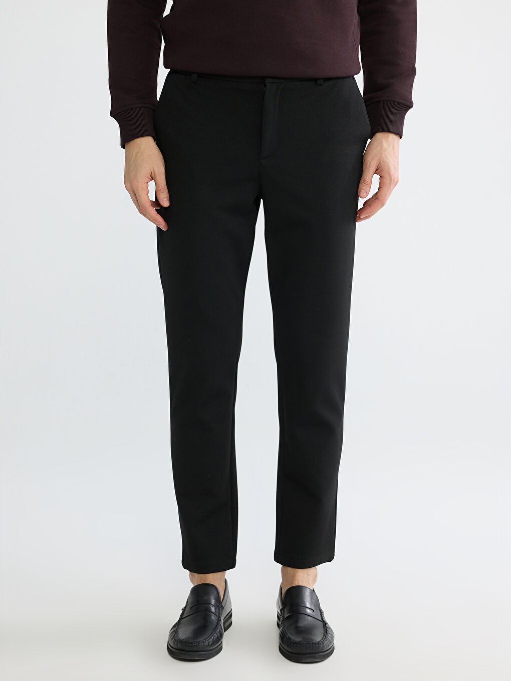 Siyah Slim Fit Erkek Pantolon-1