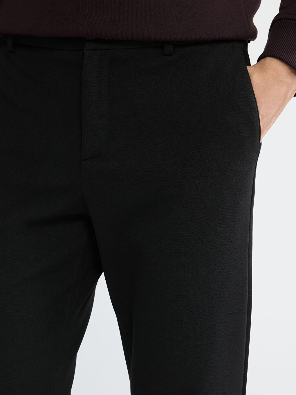 Siyah Slim Fit Erkek Pantolon-2