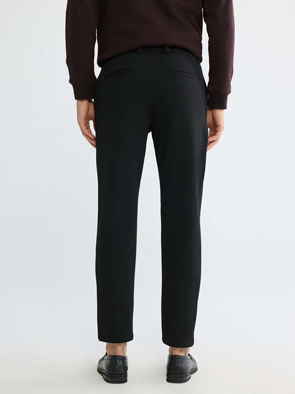 Siyah Slim Fit Erkek Pantolon-3