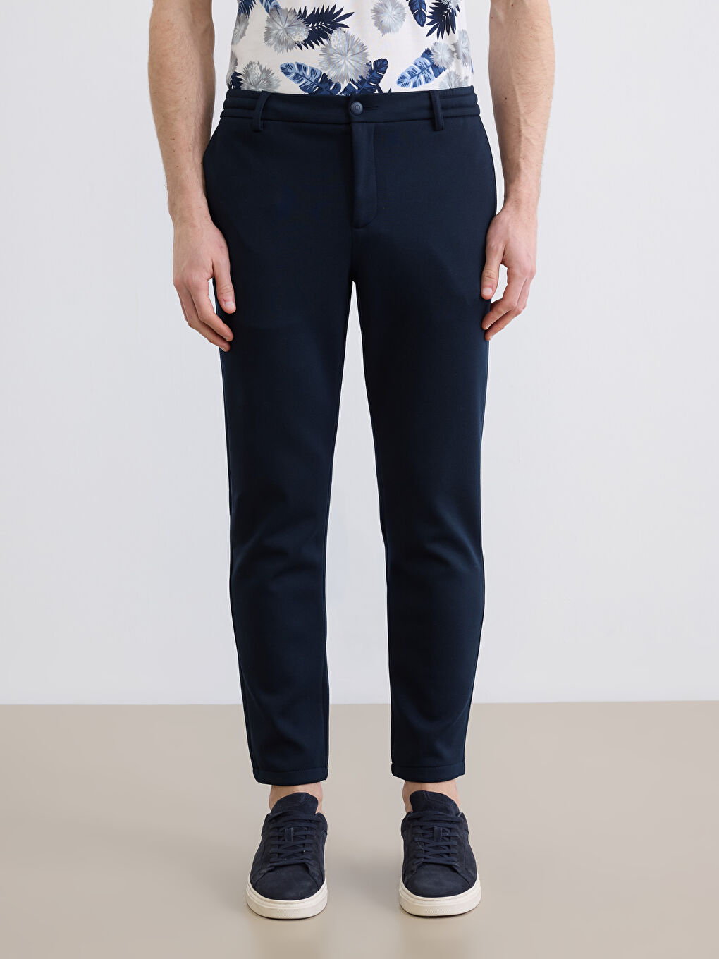 Lacivert Slim Fit Erkek Pantolon-1