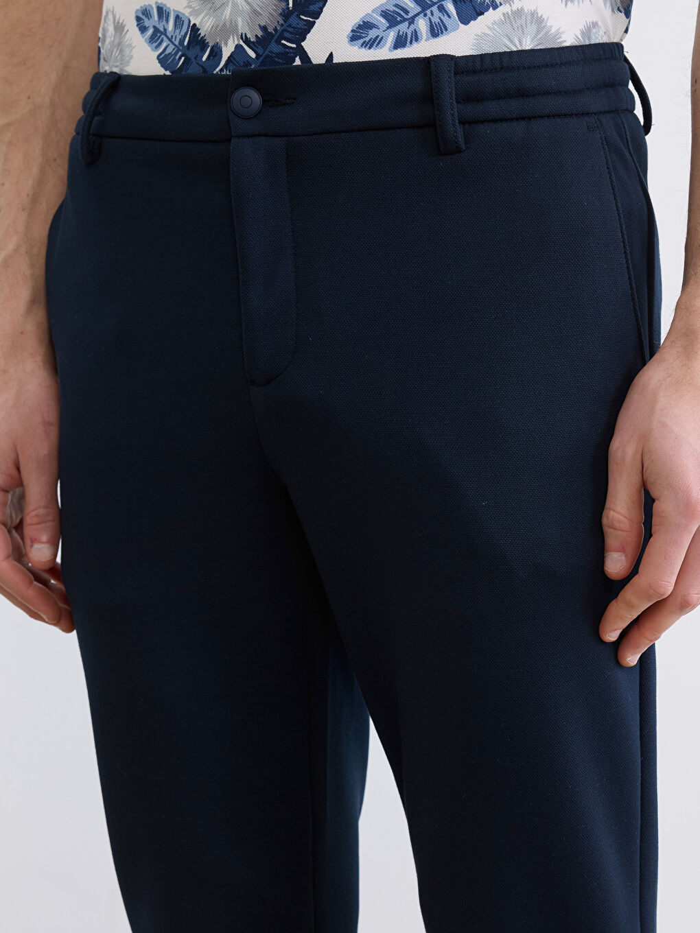 Lacivert Slim Fit Erkek Pantolon-2