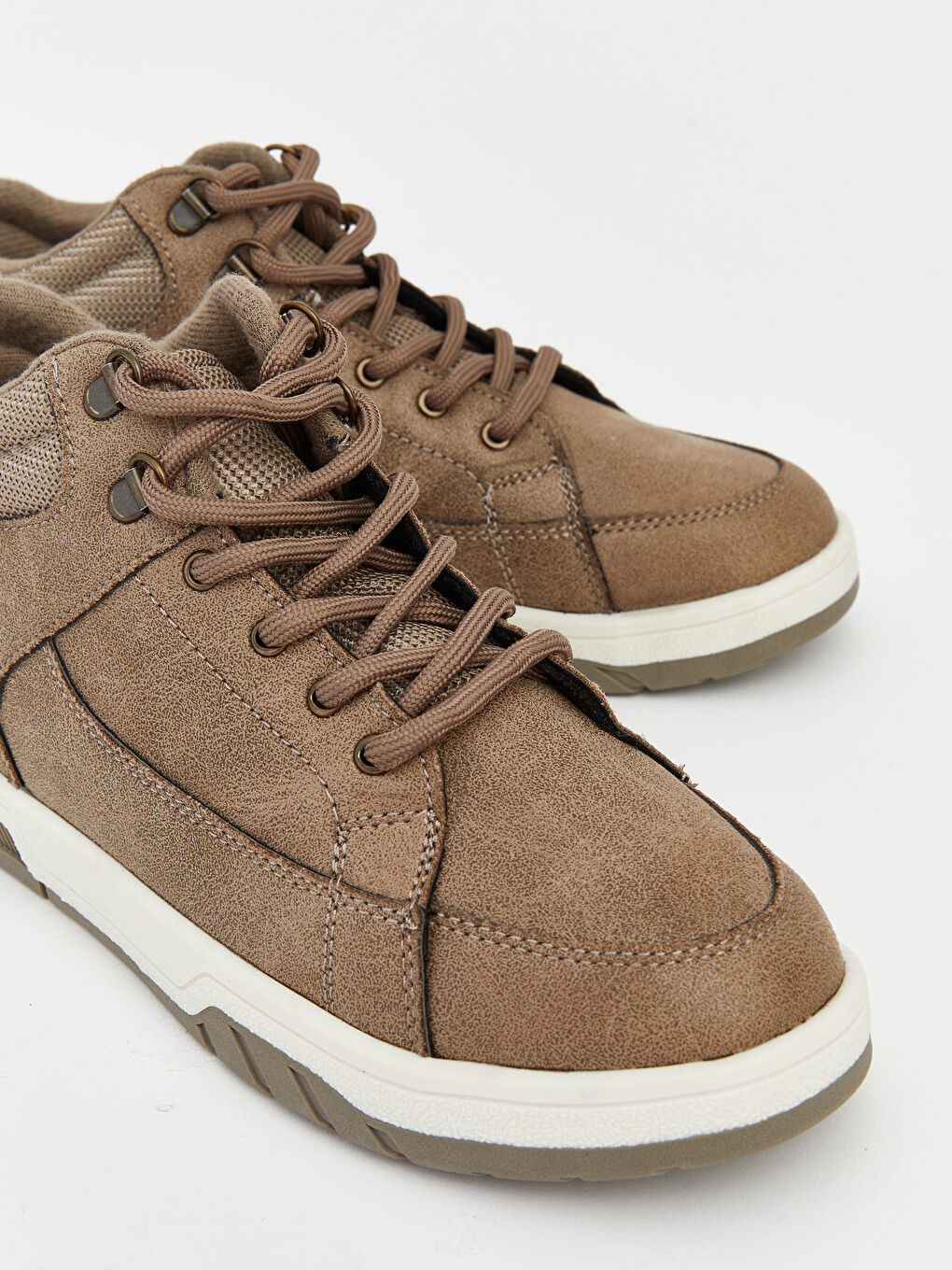 Kahverengi Bağcıklı Bilek Boy Erkek Çocuk Spor Ayakkabı-2