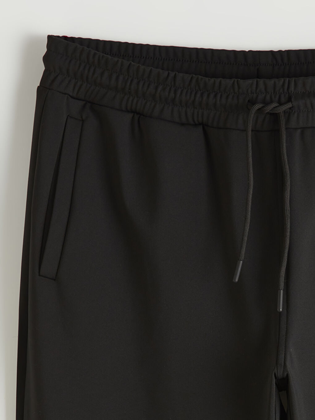 Siyah Standart Kalıp Erkek Eşofman Altı-2