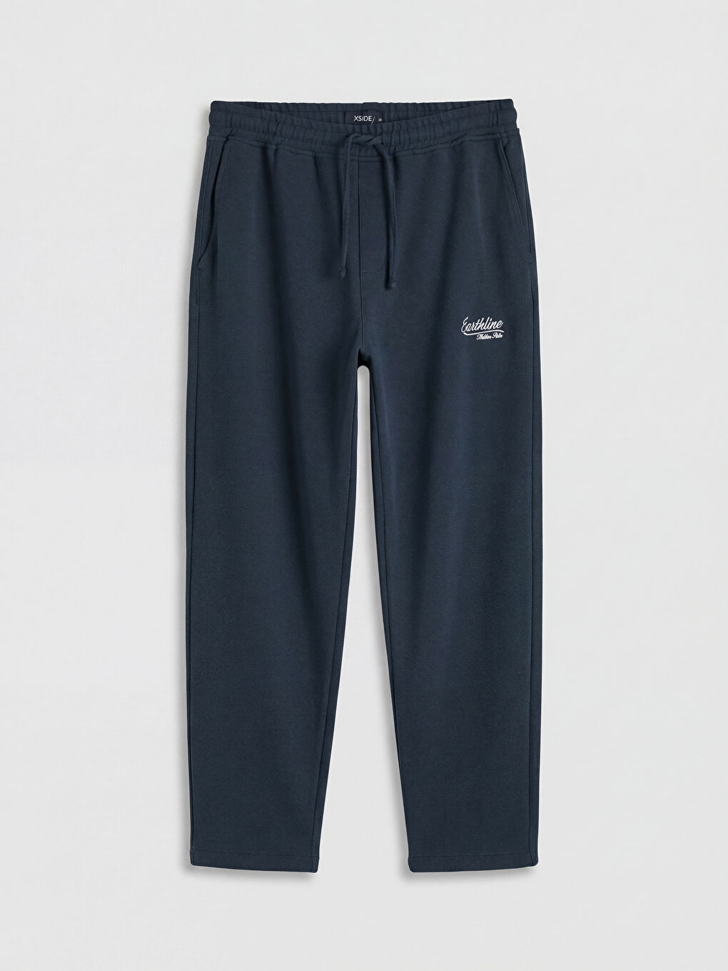 Lacivert Standart Kalıp Baskılı Erkek Eşofman Altı