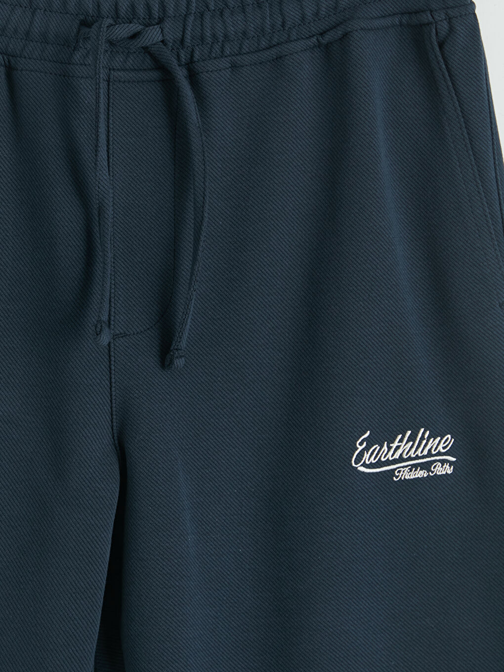 Lacivert Standart Kalıp Baskılı Erkek Eşofman Altı-2