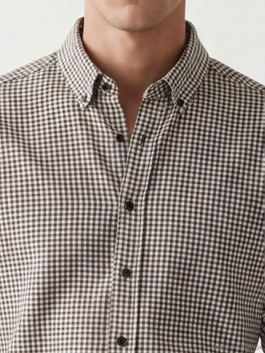 Bej Regular Fit Ekose Armürlü Erkekn Oduncu Gömlek-3