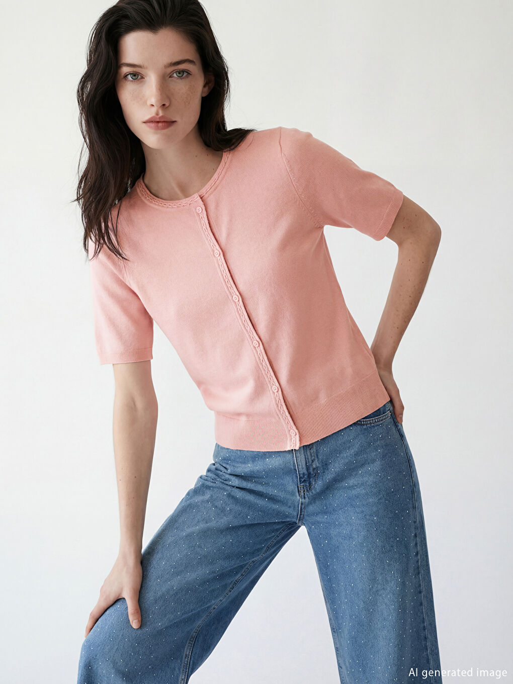Femër ROZE Kardigan
