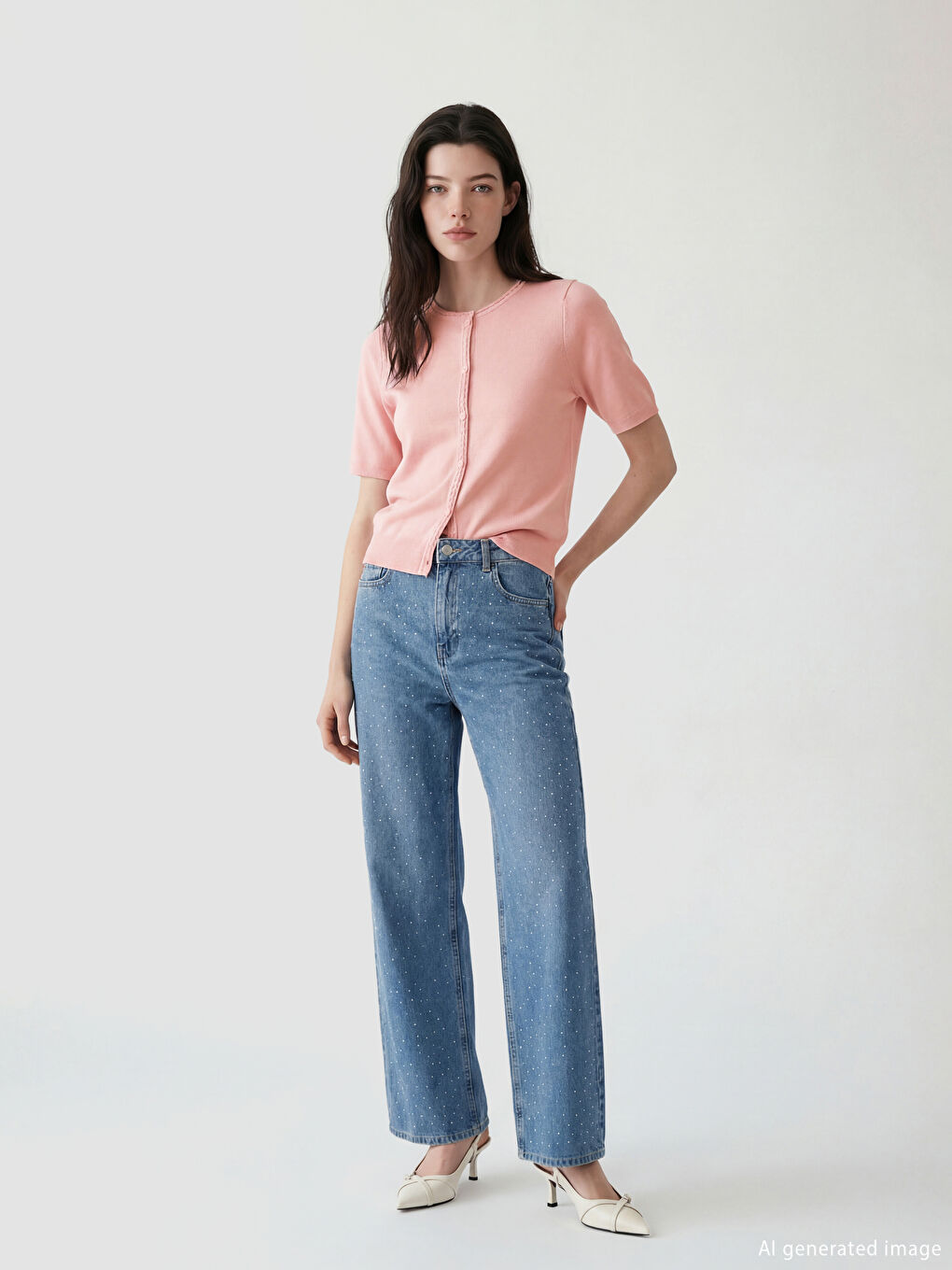 Femër ROZE Kardigan-1