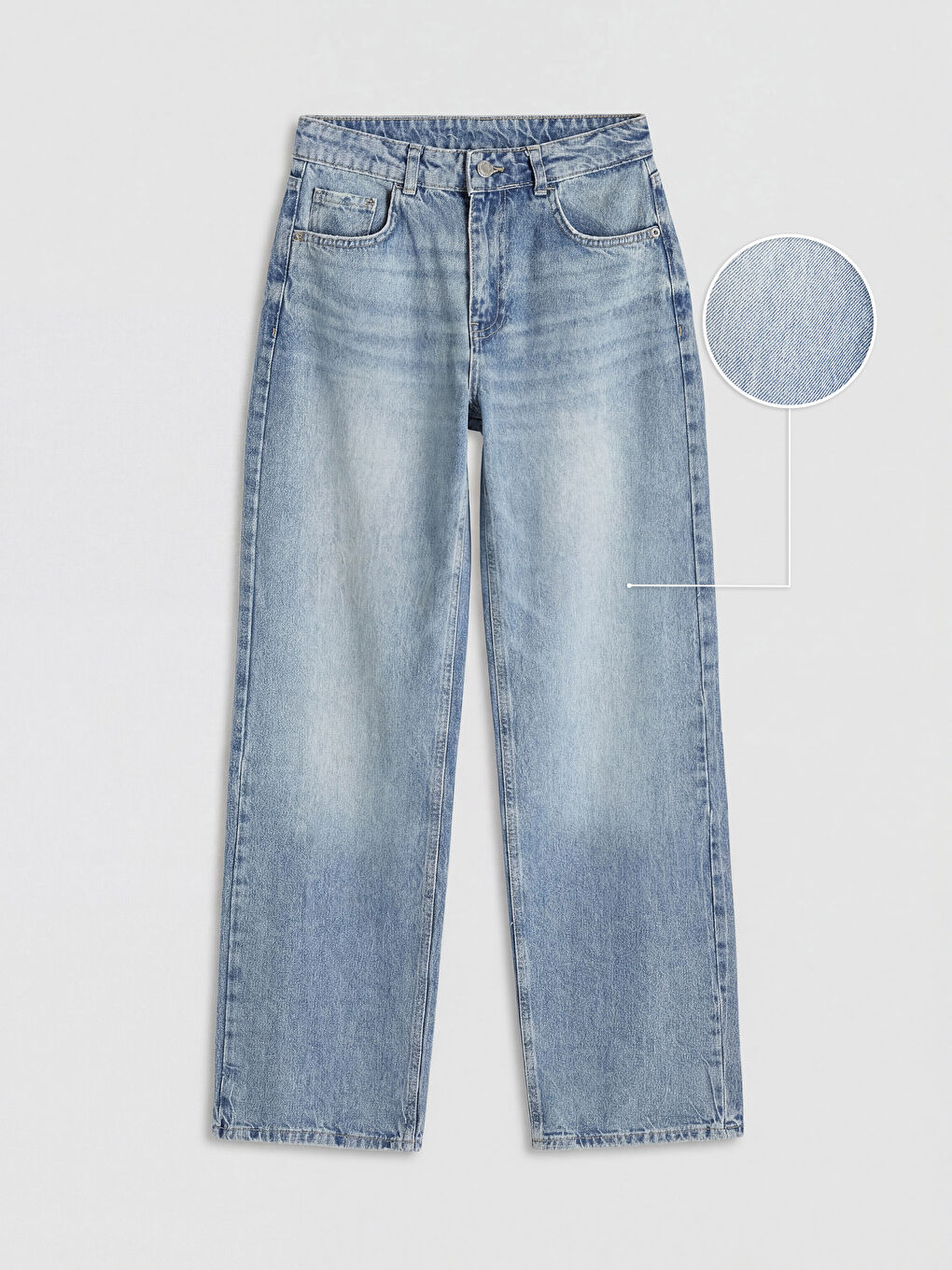 İndigo Straight Fit Kadın Jean Pantolon