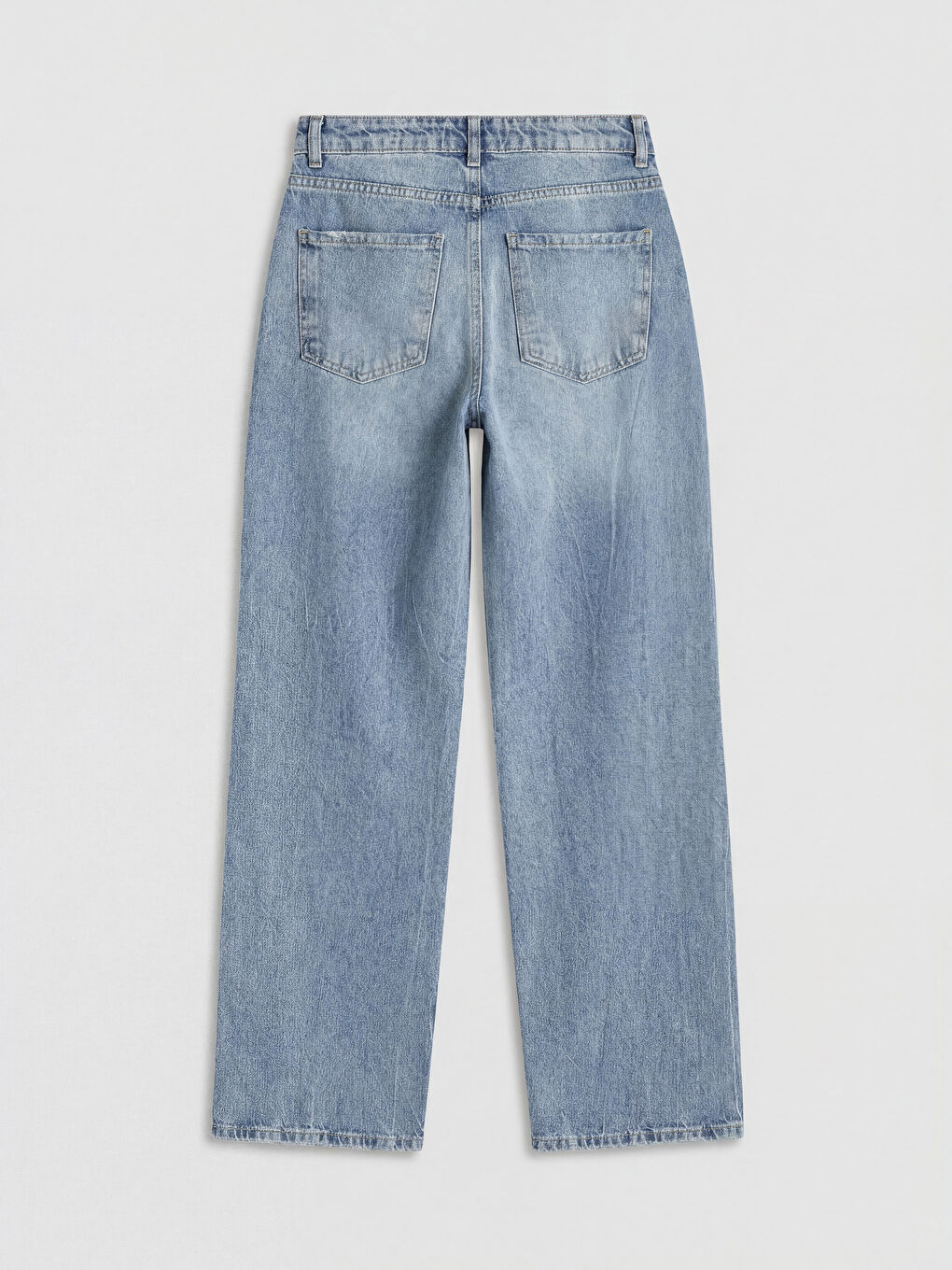 İndigo Straight Fit Kadın Jean Pantolon-1