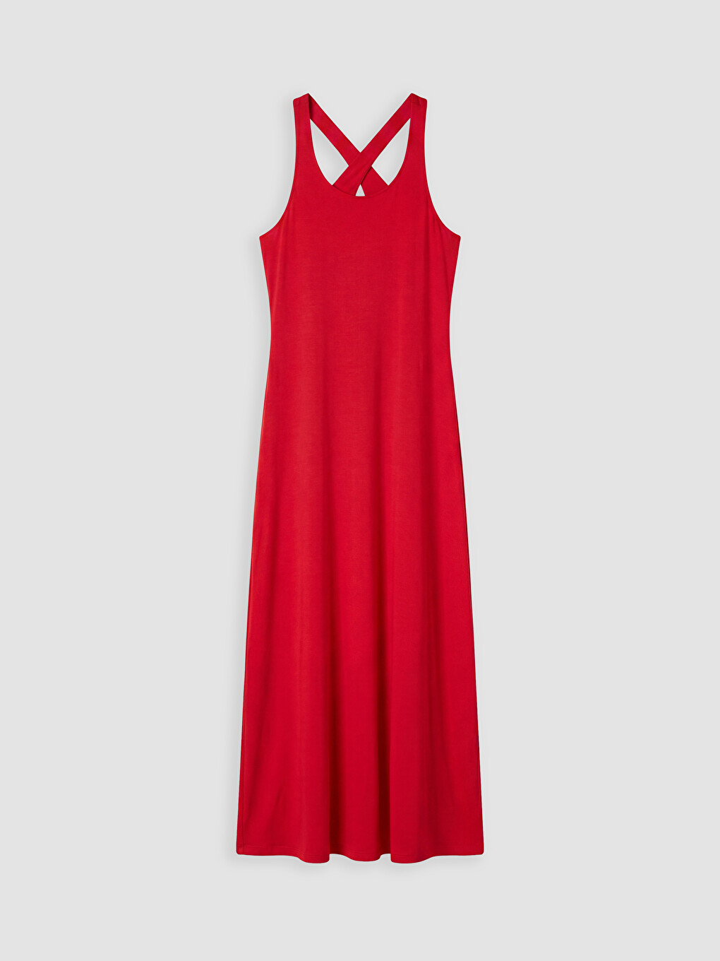 U Neck Cross Strap Bodycon Dress