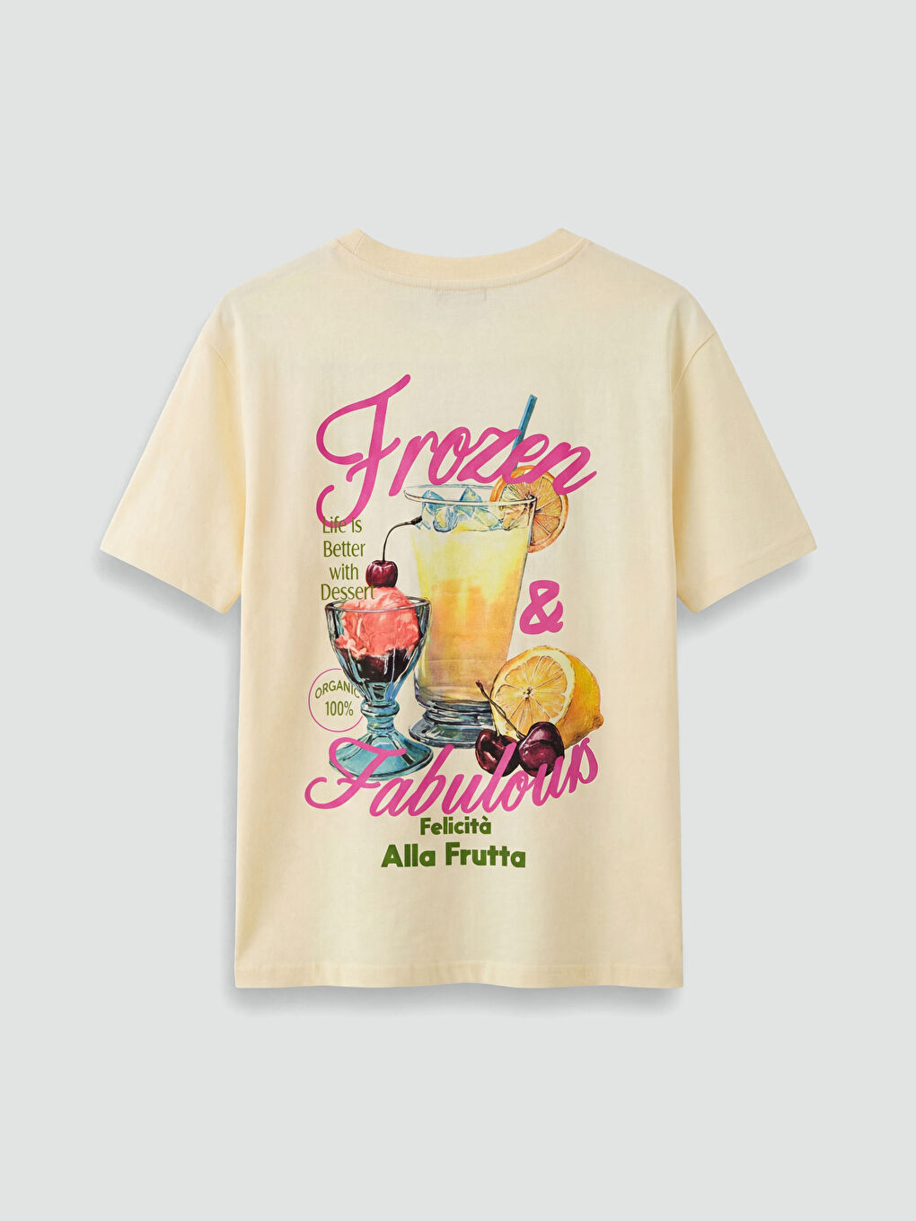 Crew Neck Printed Women's T-Shirt-1