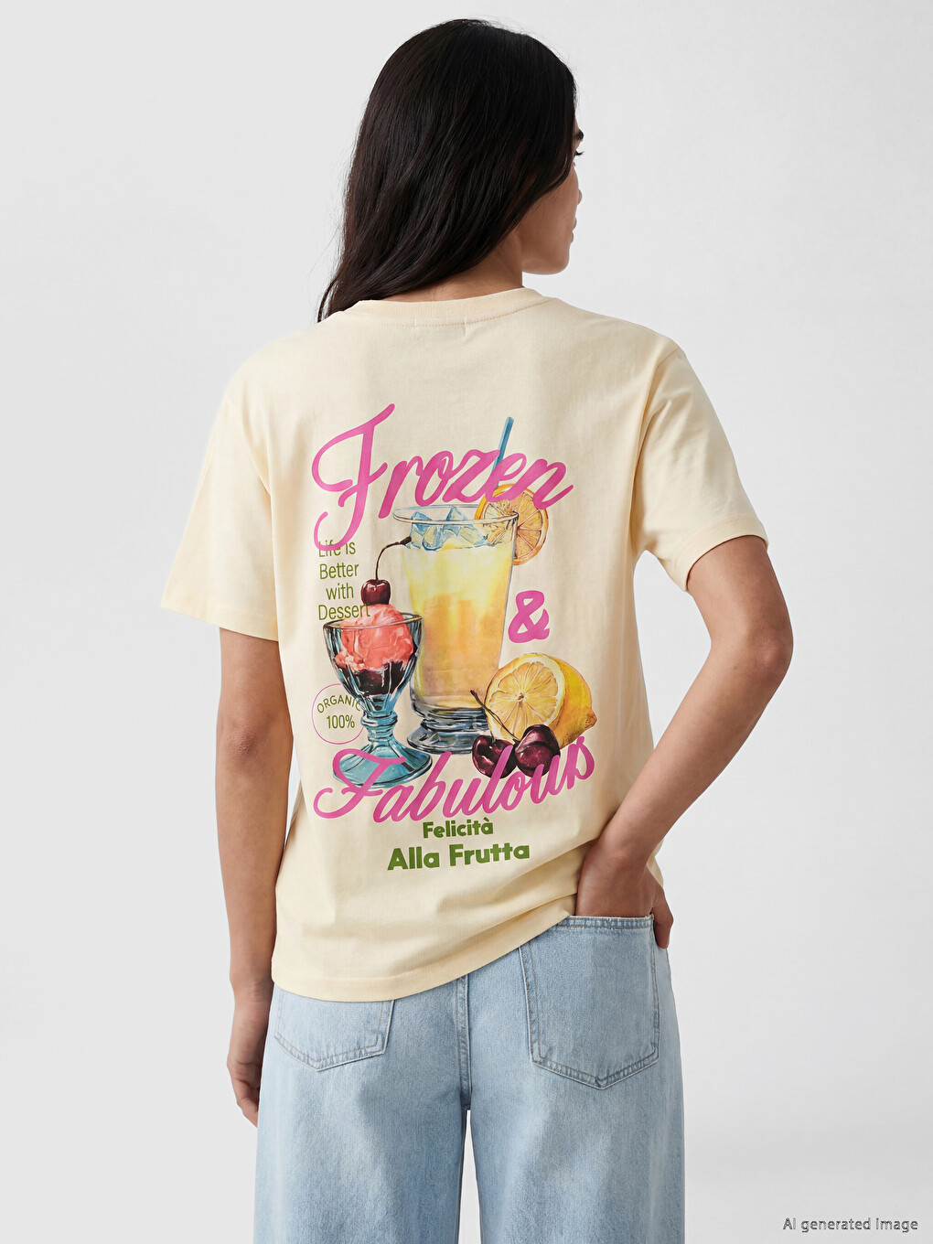 Crew Neck Printed Women's T-Shirt