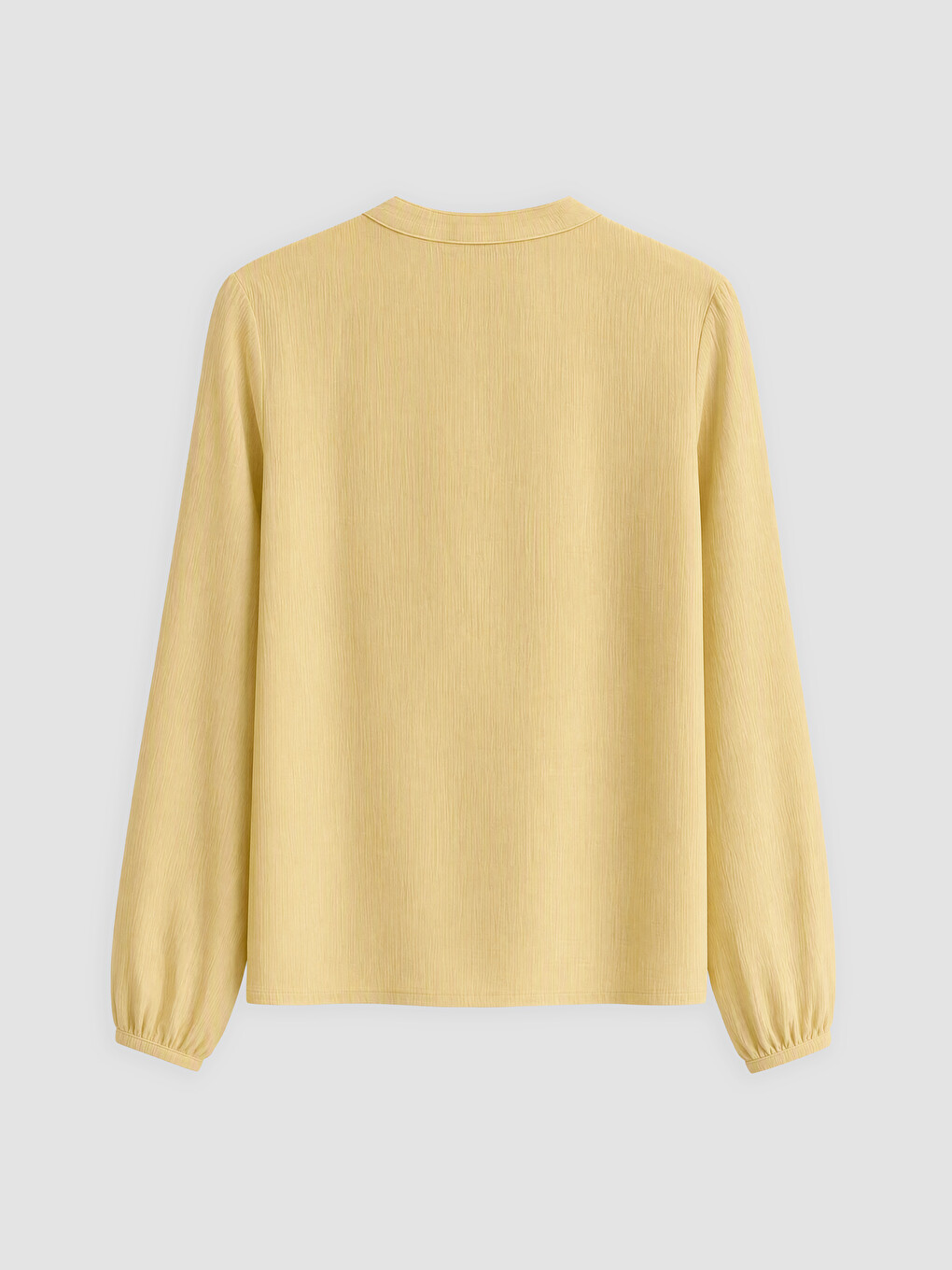 Tie Neck Gathered Blouse-1
