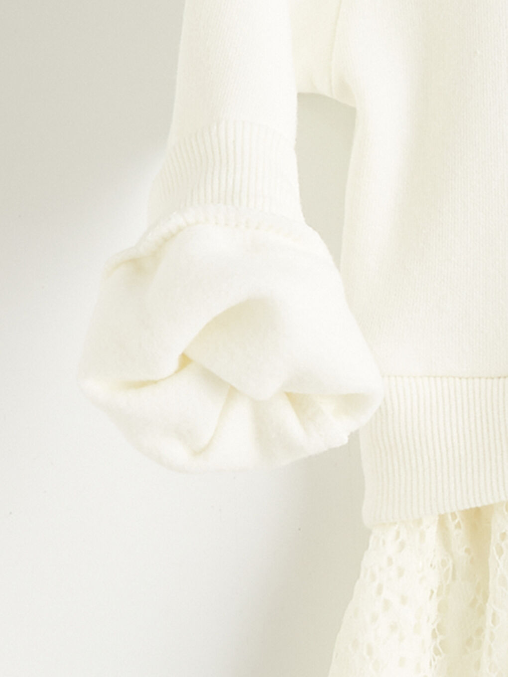 Yeşil Kalp Desenli Kız Çocuk Fırfırlı Elbise-4