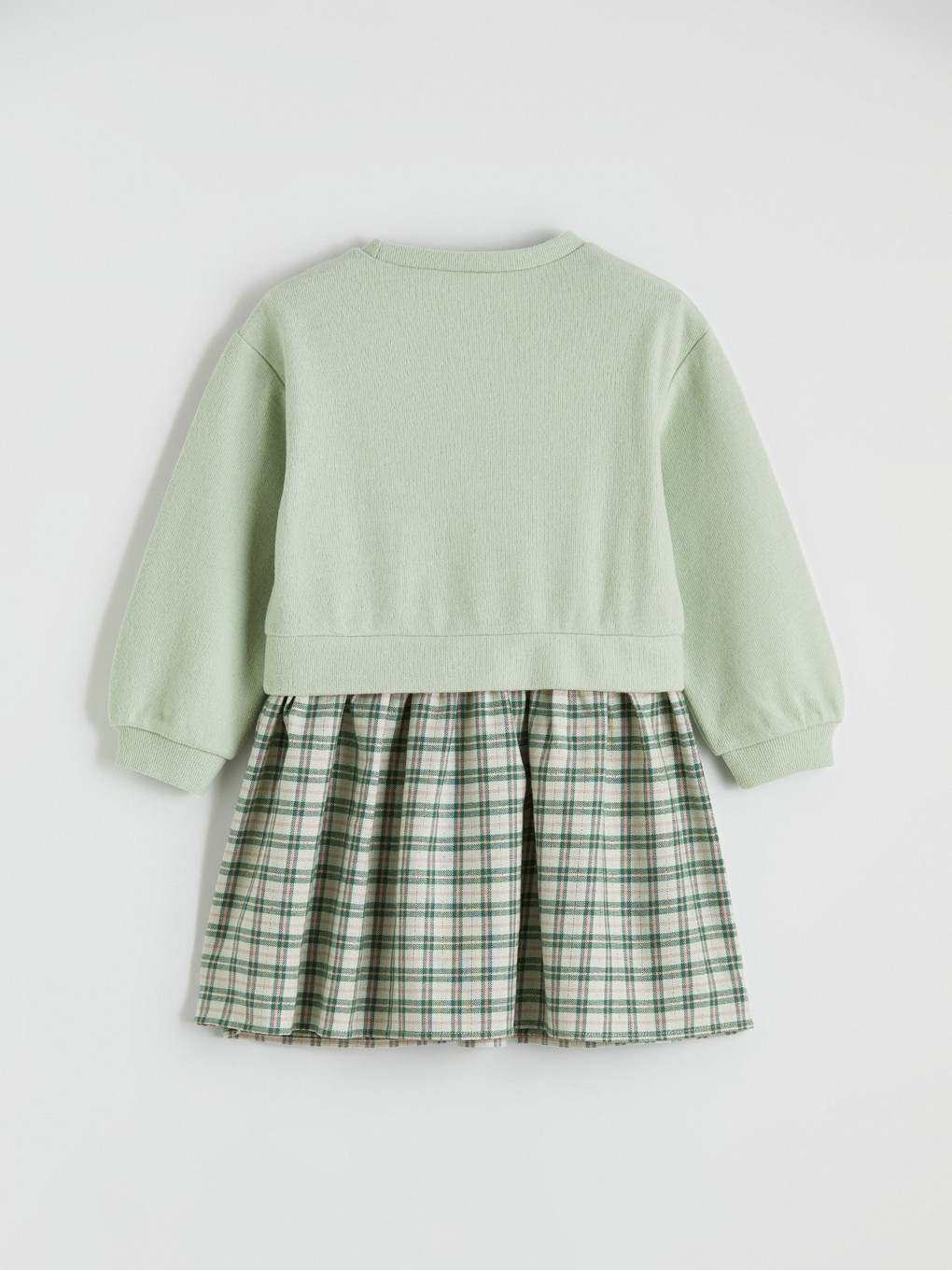 Heart Patterned Girls' Ruffled Dress-5