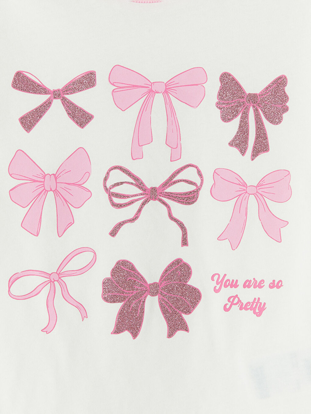 Pembe Bisiklet Yaka Baskılı Kız Çocuk Tişört 2'li-6