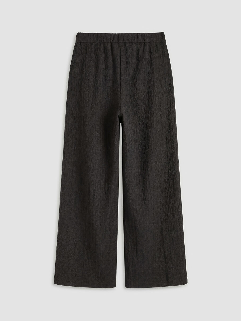 Kahverengi Beli Lastikli Dokulu Kadın Pantolon-1