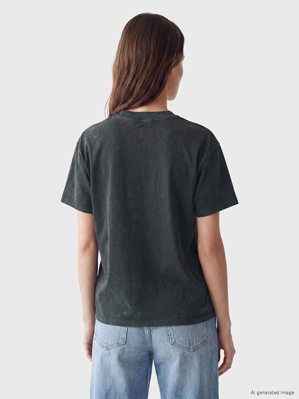Crew Neck Printed Women's T-Shirt-3