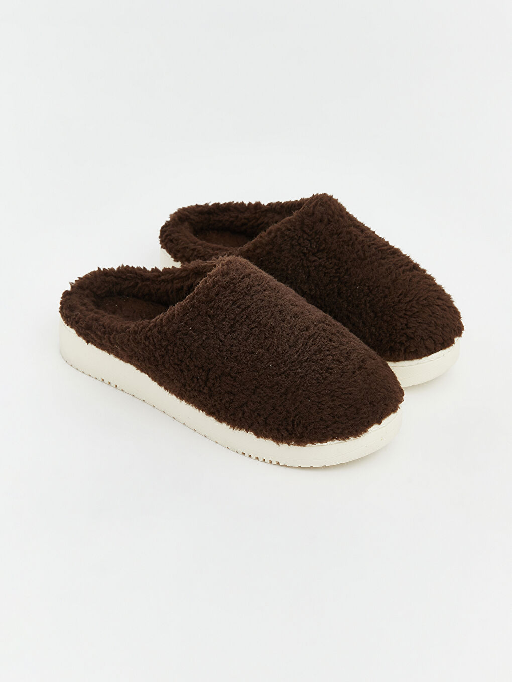 Kahverengi Kadın Pelüş Panduf