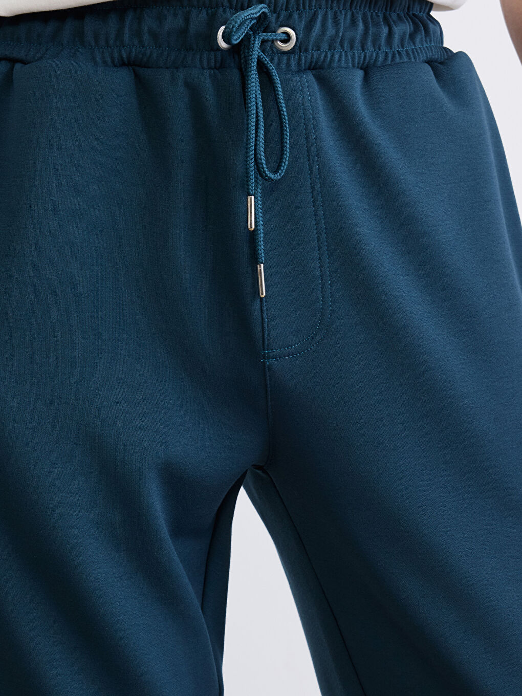 Petrol Standart Kalıp Soft Touch Erkek Eşofman Altı-2